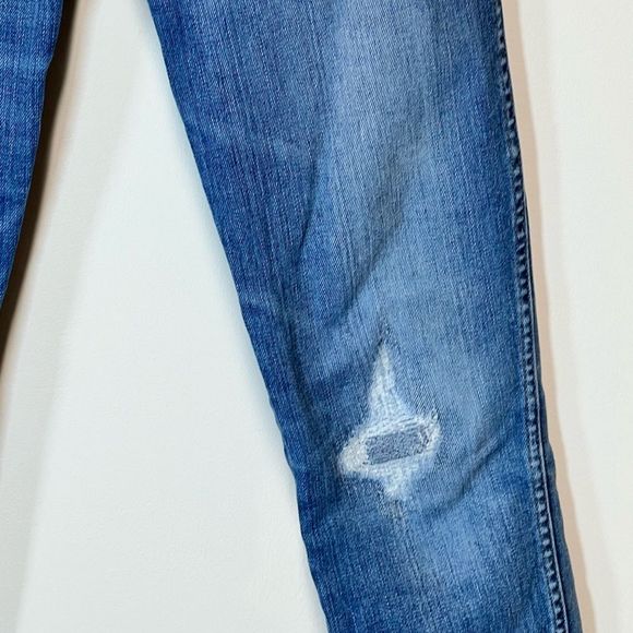 Madewell High Rise Skinny Distressed Frayed Ankle Jeans Womens 26 W - Picture 4 of 11